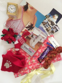 #stitchingsanta Gifts and goodies received from my Buddy Sewchet