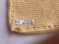Yellow crochet bag